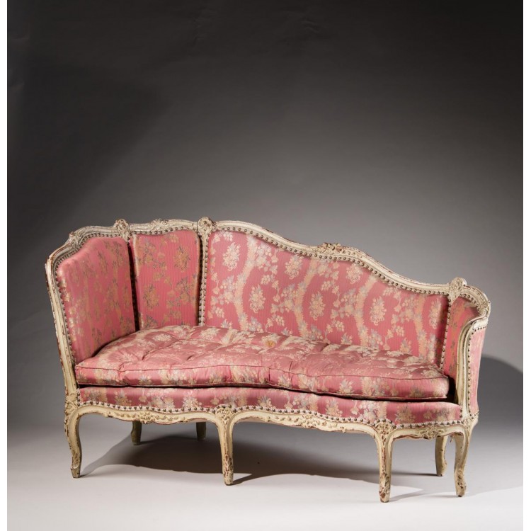 19th Century French Louis XV Giltwood Canape ~ Sofa